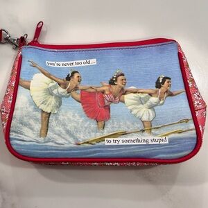 Annie  Red Wristlet Clutch
